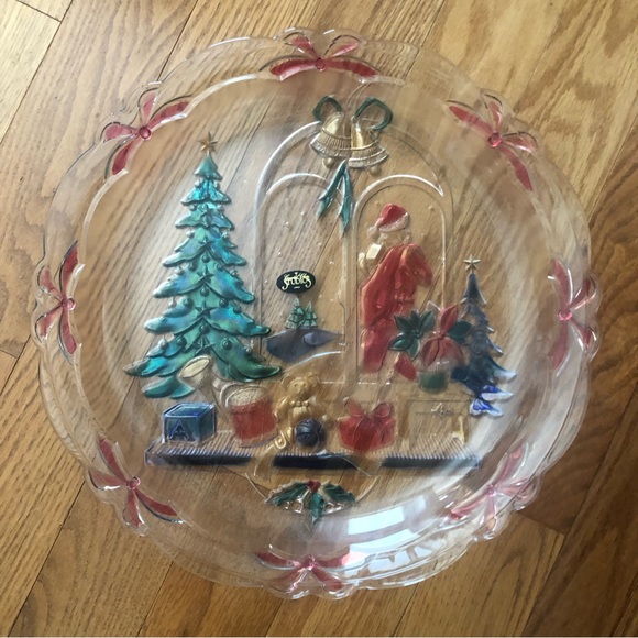 COPY - 2nd One Christmas Joy Plate by Crystal Clear Studios 1992 Hand Painted - Picture 7 of 10